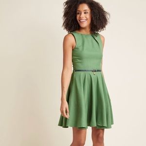 Closet Emerald Green A-line dress